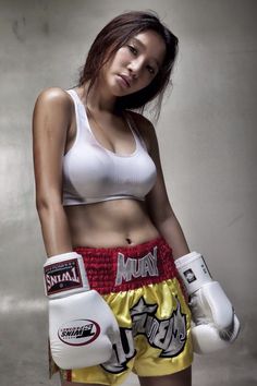 Lesbian asian girls boxing