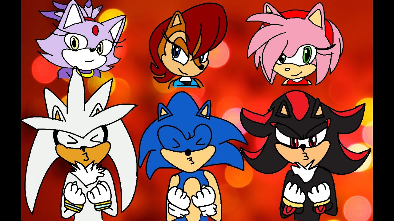 Sonic shadow and silver as girls