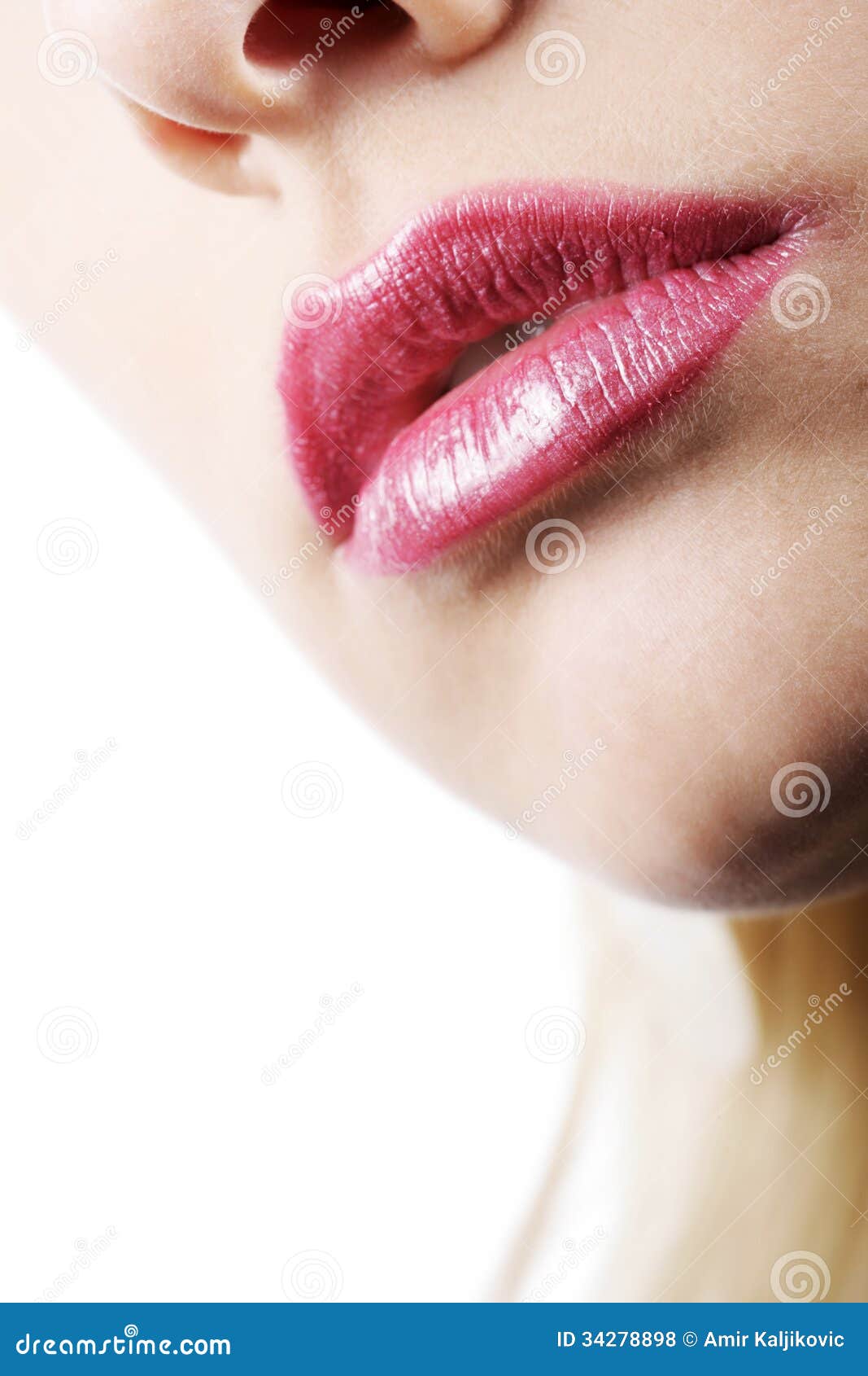 Young girl kissable lips