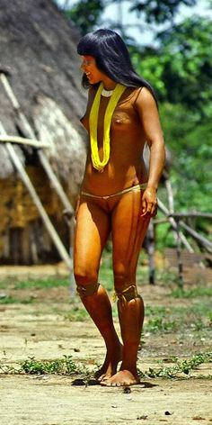 Nude native women on the island