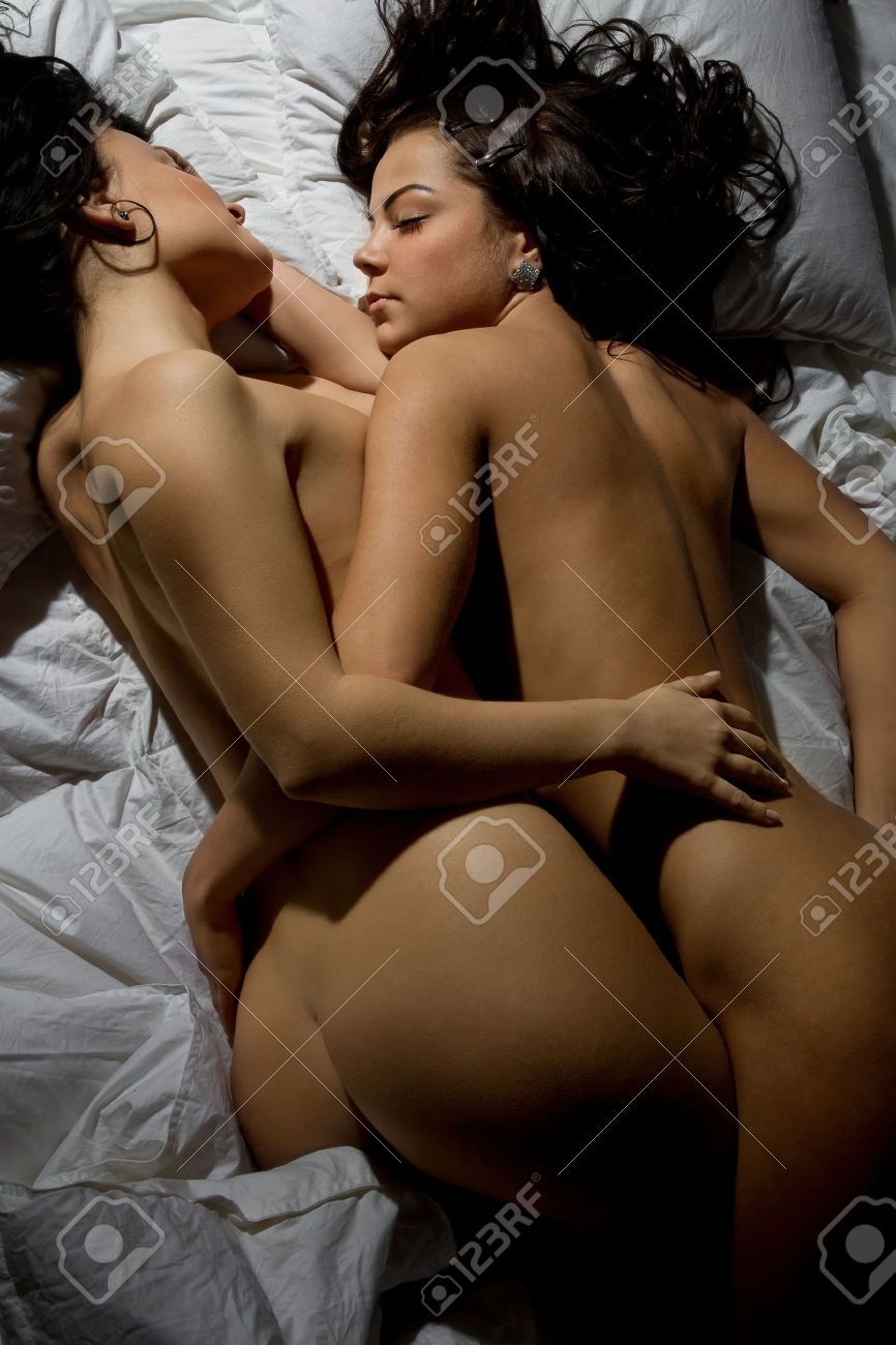 Women nude in bed sleeping