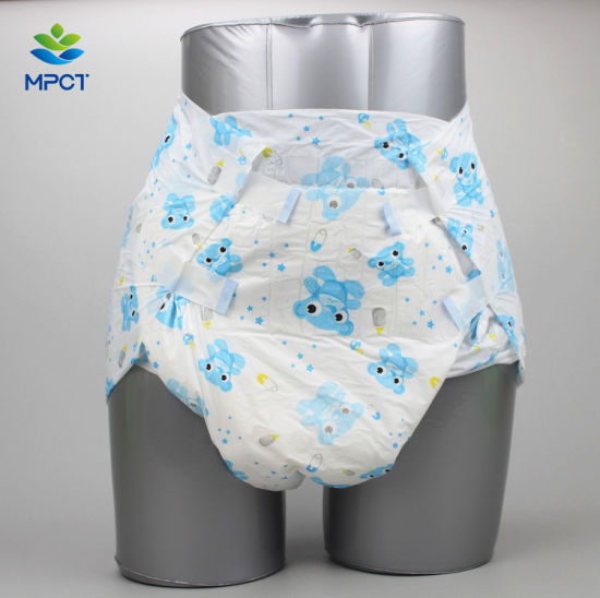 Adult diaper incontinence print