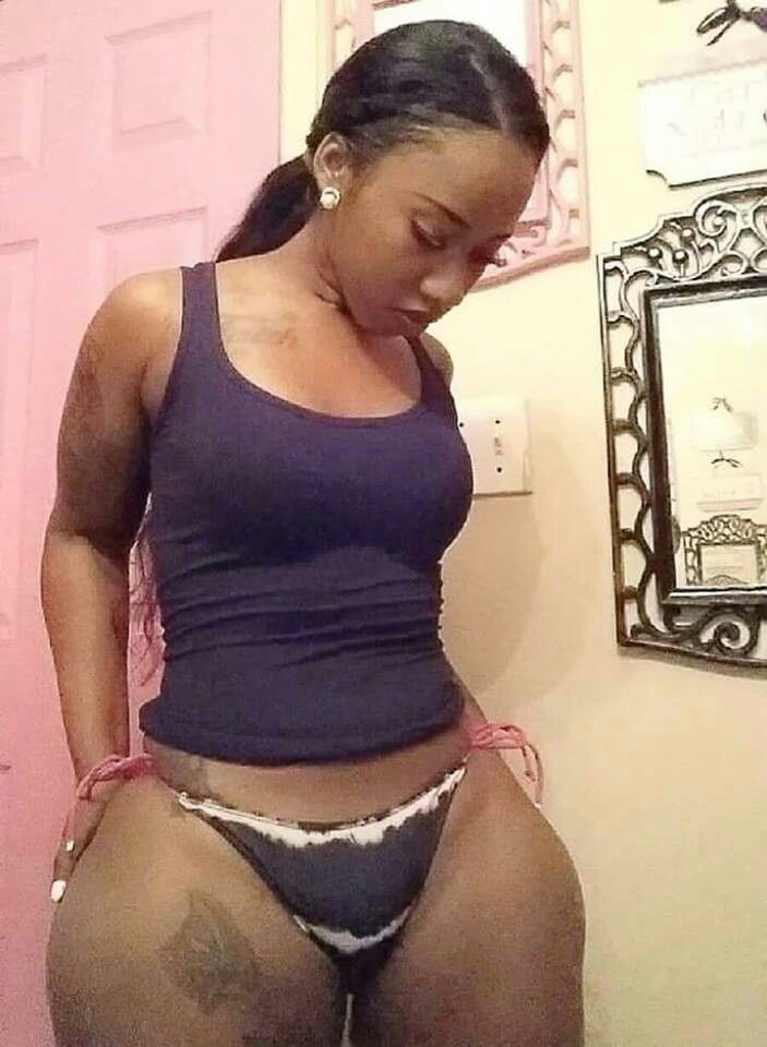 Nude black vagina big butt panties