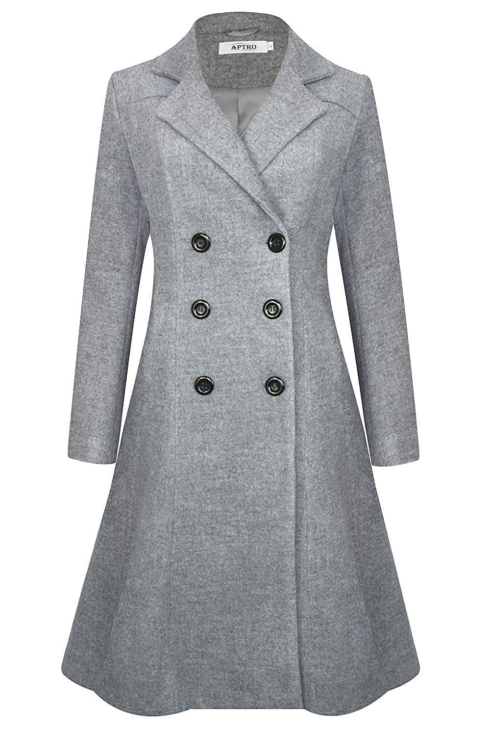 Long vintage womens coat
