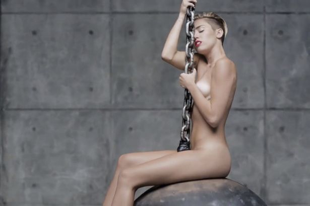 Miley cyrus naked wrecking ball