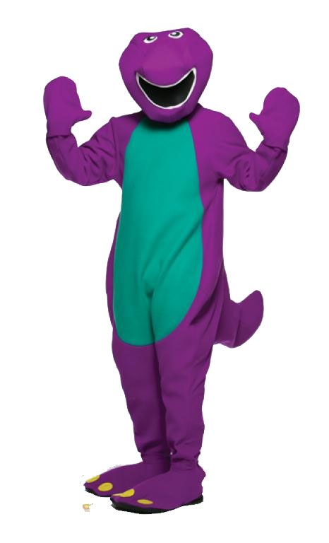 Adult barney costume dinosaur purple
