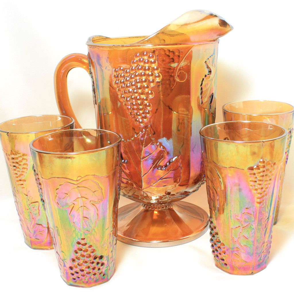 Vintage pitchers and glasses