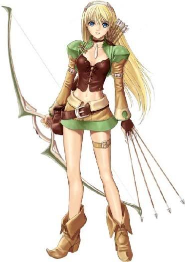 Wood elf anime girl
