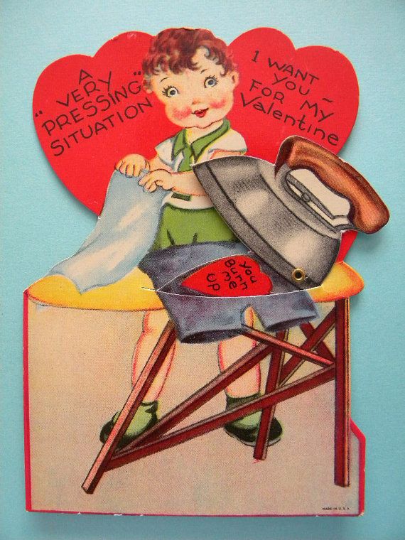 Vintage mechanical valentine cards