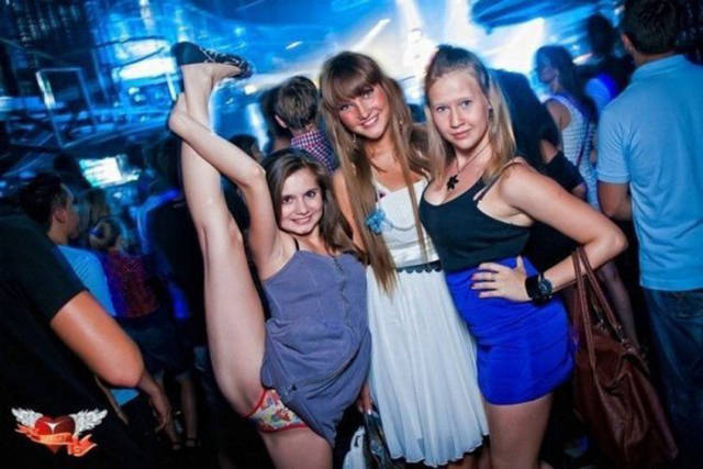 Russian teen girl party