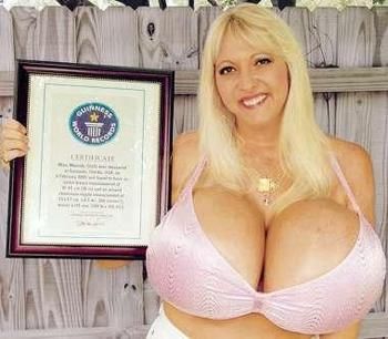 Worlds biggest breast implants