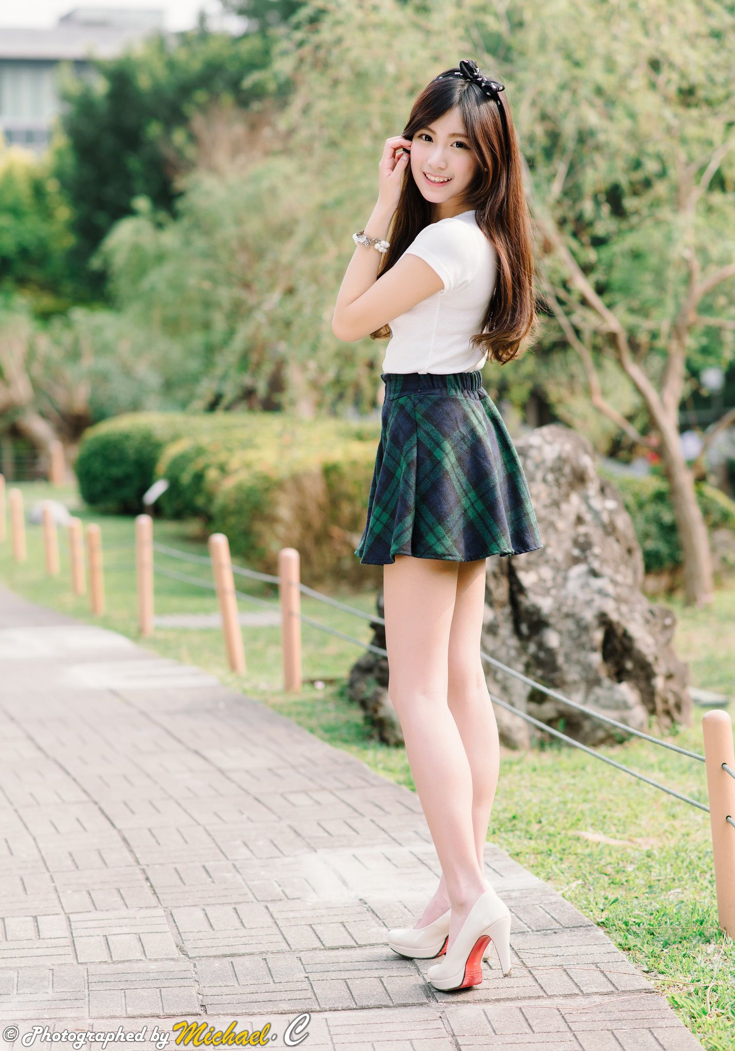 Asian teen mini skirt