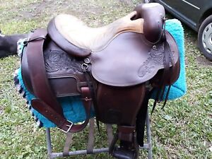 Vintage hereford brand saddles