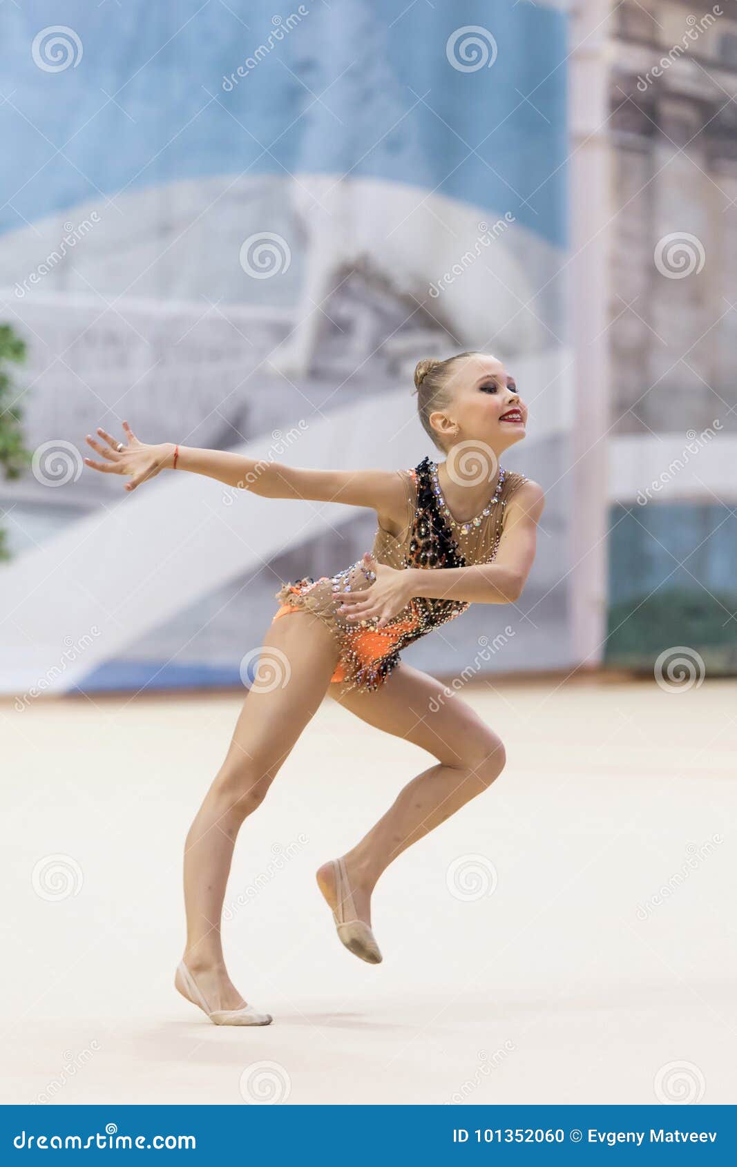 Russian teen girl gymnast