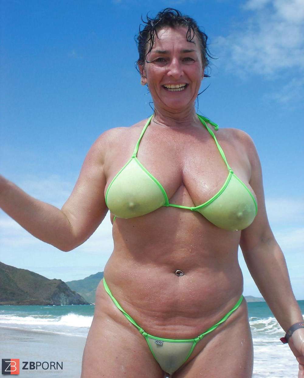 Mature public voyeur beach bikini