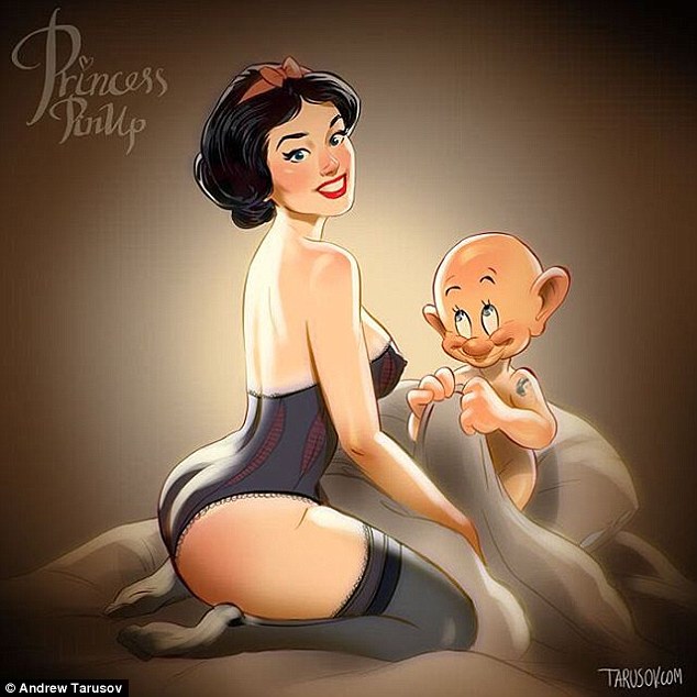 Disney princess bare butt