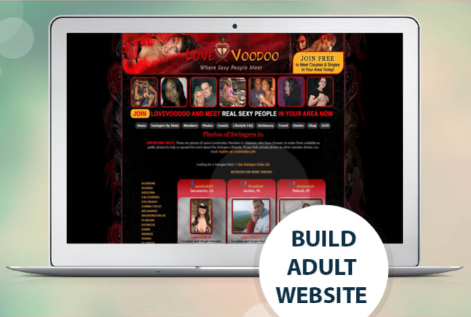 Adult design free site web
