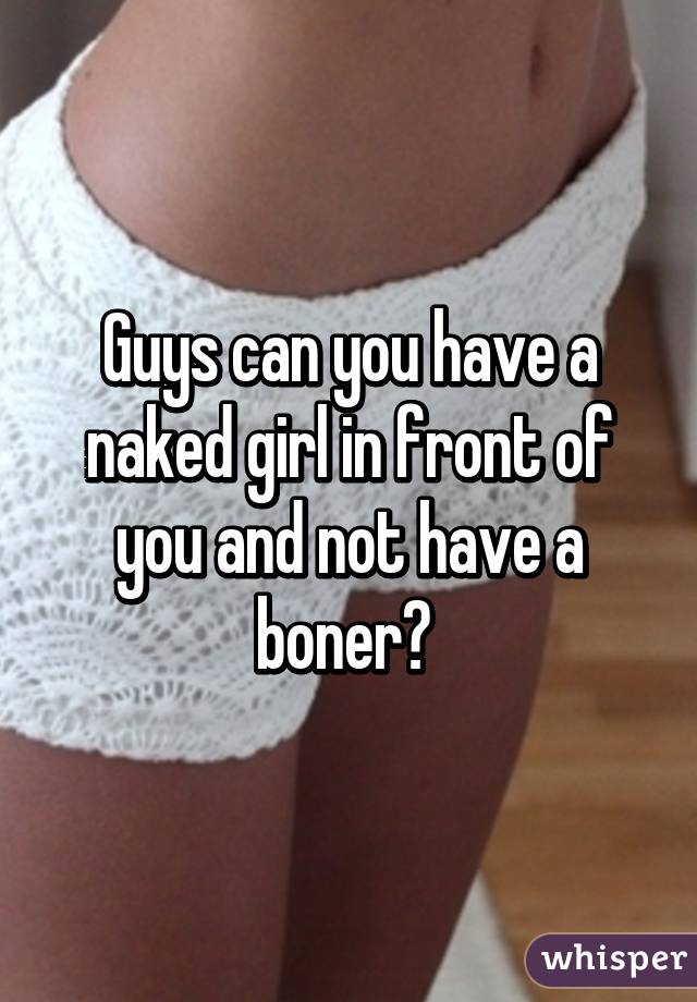 How to get a boner girl
