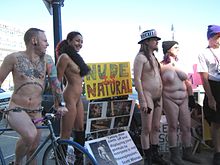 Picture of naked porn protest