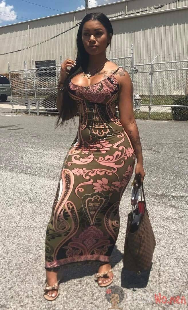 Sexy ebony tight dress pictures