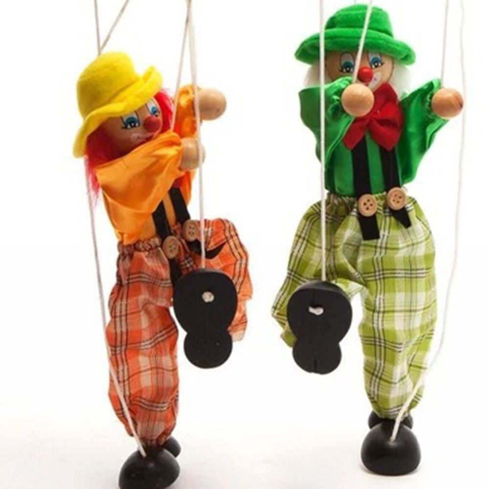 Vintage pull string puppet