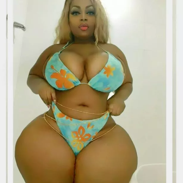Sex black women bigger bum with bikini