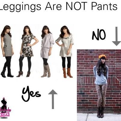 Leggings are not pants