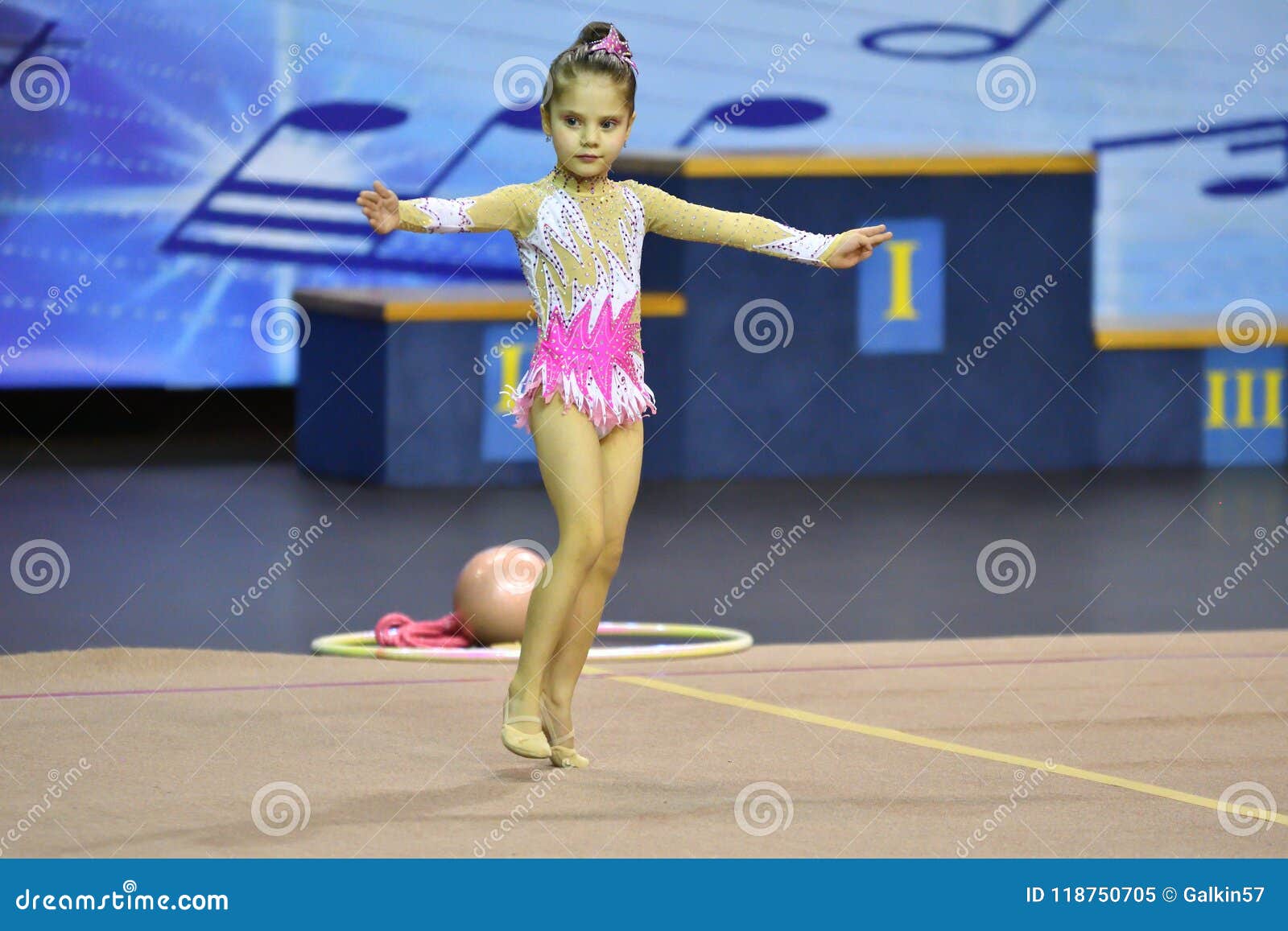Russian teen girl gymnast