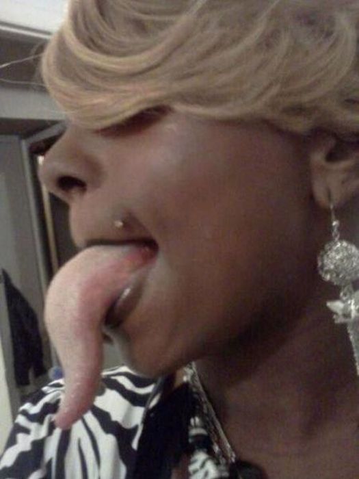 Black girls with long tongue porn video