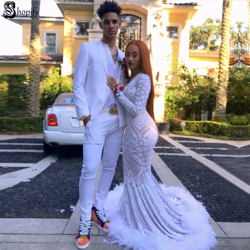 Sexy white prom dresses