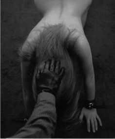 Submissive on her hands and knees