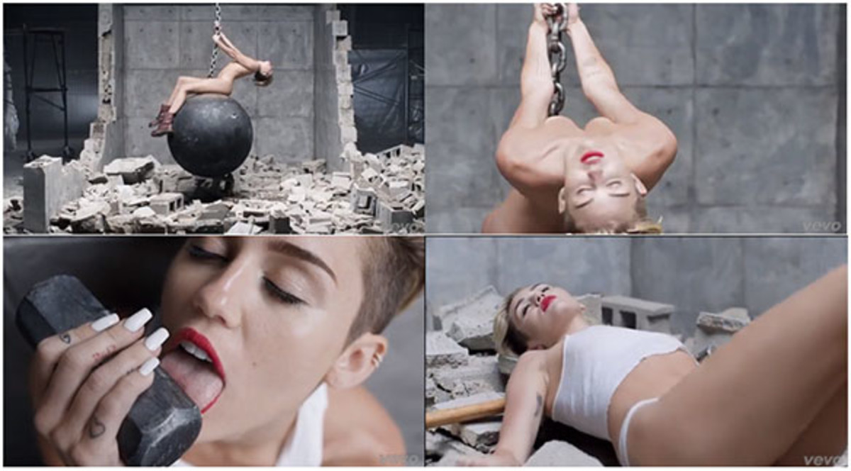 Miley cyrus naked wrecking ball