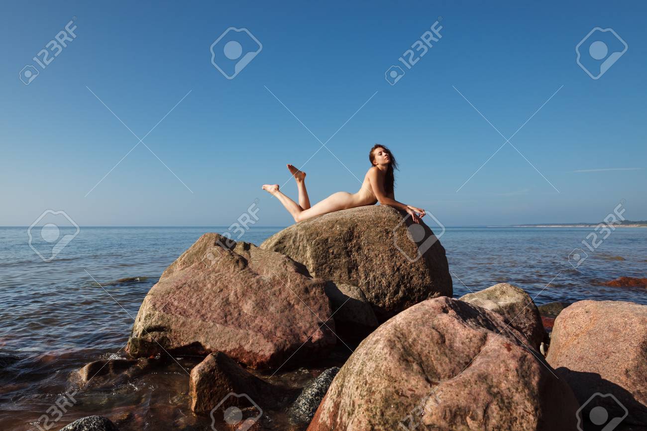 Naked girls on nude beach