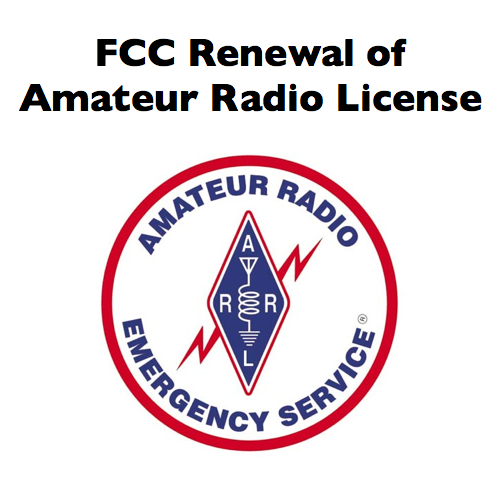 Renewal of amateur radio license