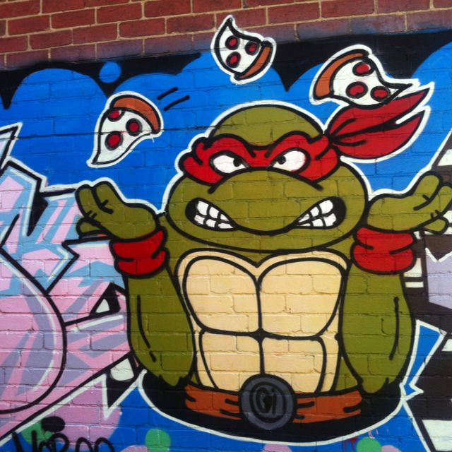 Mutant ninja turtle graffiti
