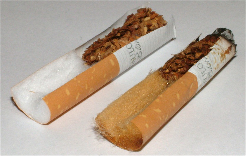 Cigarette tubes brown filter smokers fetish