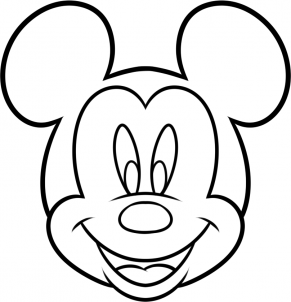 How to draw mickey mouse