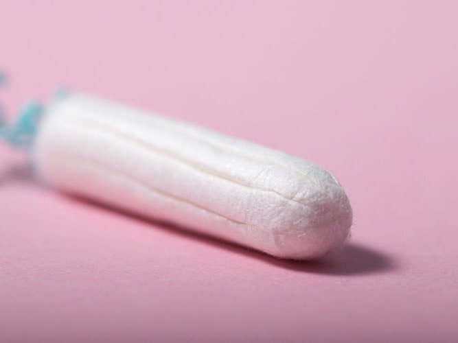 Picture of vagina with tampon
