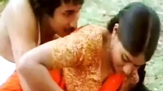 Indian actress boob press
