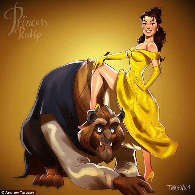 Disney princess bare butt
