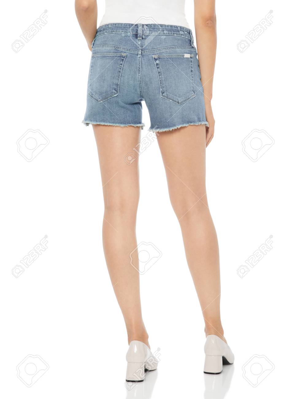 High waisted cut off jean shorts