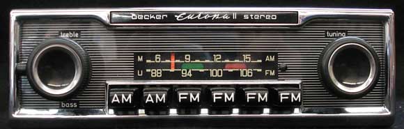 Old vintage automobile radios