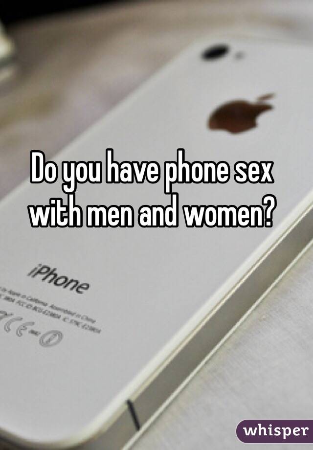 Phone sex with men